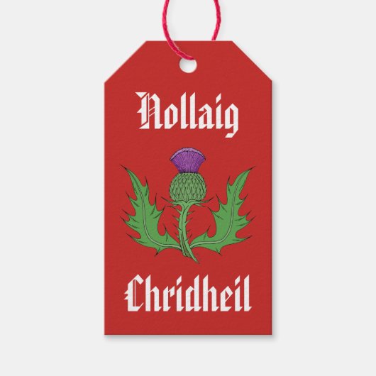 Thistle Cadeaulabel (Voorkant)