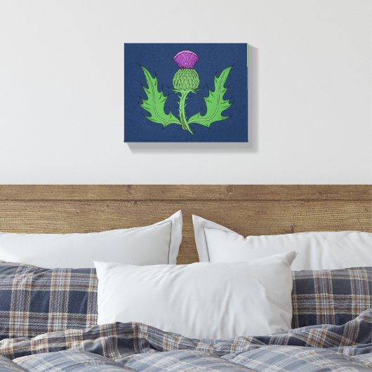 Thistle Canvas Afdruk (Insitu (Slaapkamer))