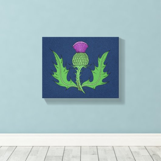 Thistle Canvas Afdruk (Insitu (Houten vloer))