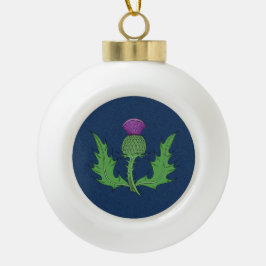 Thistle Ceramic Ball Kerstannament Keramische Bal Ornament