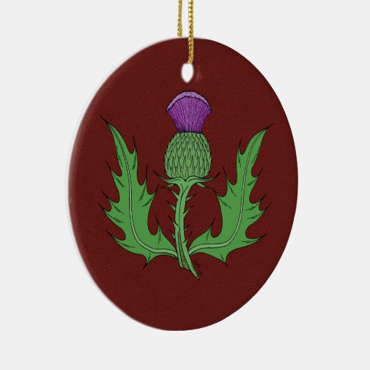 Thistle Ceramic Ornament (Rechts)