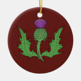 Thistle Ceramic Ornament