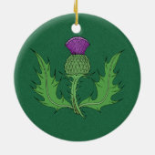 Thistle Ceramic Ornament (Achterkant)