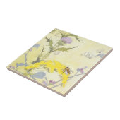 Thistle en Bee op Goldenrod Tegeltje (Zijkant)