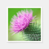 Thistle en Selkirk Grace Cocktail papieren servett Servet (Voorkant)