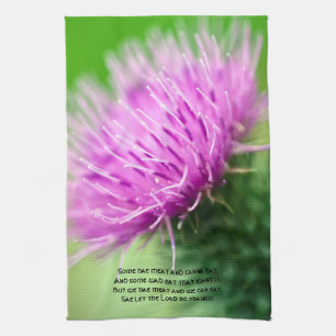 Thistle en Selkirk Grace Kitchen Towels Theedoek