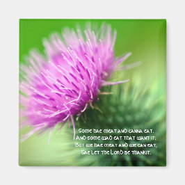 Thistle en Selkirk Grace Magnet