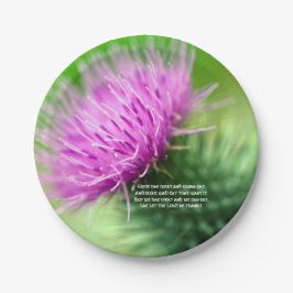 Thistle en Selkirk Grace Paper bord