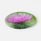 Thistle en Selkirk Grace Paper bord (Gekanteld)