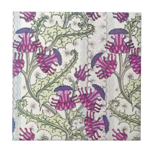 Thistle Flower Garden Ceramic Tegel Tegeltje