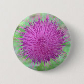 Thistle Flower Ronde Button 5,7 Cm (Voorkant)