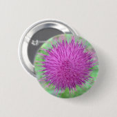 Thistle Flower Ronde Button 5,7 Cm (Voorkant /achterkant)