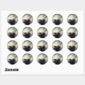 Thistle Fluff Flower Ronde Sticker (Vel)