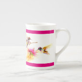 "Thistle for Two" Hummingbird Print Porselein Kop (Rechts)