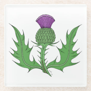 Thistle Glazen Onderzetter
