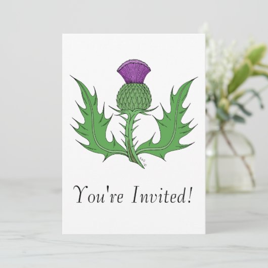 Thistle Kaart (Staand voorkant)