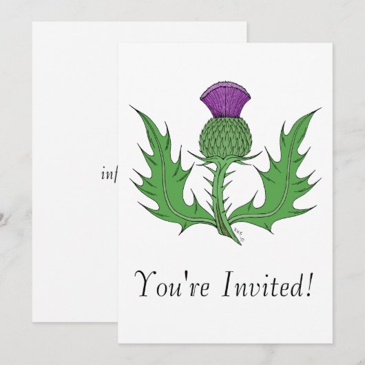 Thistle Kaart (Voorkant / Achterkant)