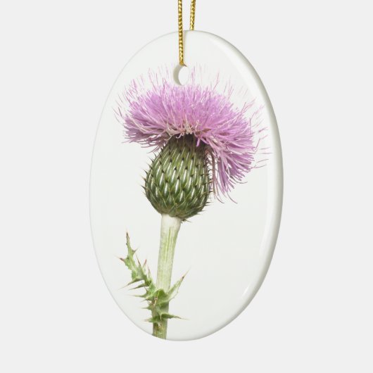 Thistle Keramisch Ornament (Links)