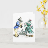 Thistle Lady & Donkey Man Kaart (Gele Bloem)