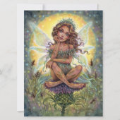 Thistle Landing Art Kaart Fairy Fantasy Flower (Voorkant)