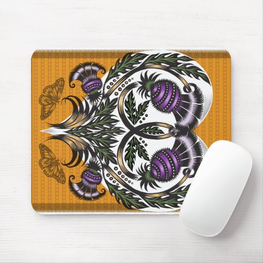 Thistle Love Valentijn Mousepad Muismat (Met muis)