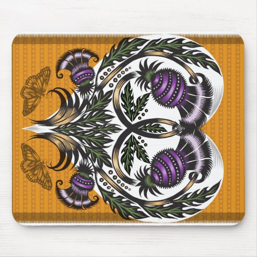 Thistle Love Valentijn Mousepad Muismat (Voorkant)