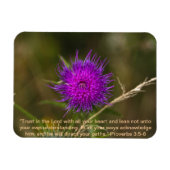 Thistle Magnet w / Schrift vers Magneet (Horizontaal)
