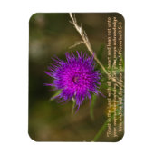 Thistle Magnet w / Schrift vers Magneet (Verticaal)