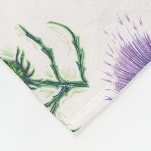 Thistle met een touw van tartan fleece deken (Hoek)