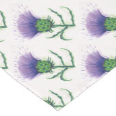 Thistle met een touw van tartan korte tafelloper (Hoek)