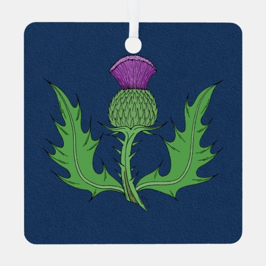 Thistle Metalen Ornament (Achterkant)