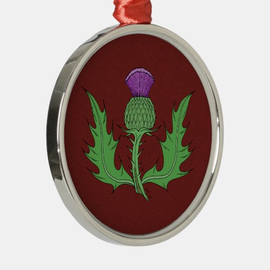 Thistle Metalen Ornament (Rechts)