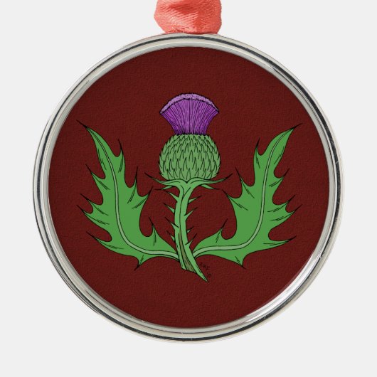 Thistle Metalen Ornament (Voorkant)
