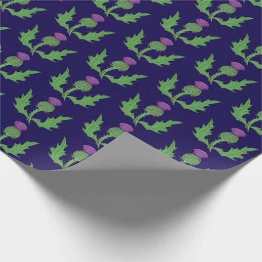 Thistle (on Blue) Cadeaupapier (Hoek)