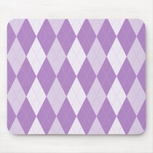 Thistle Paarse Argyle Bleek Violet Small Diamond Muismat (Voorkant)