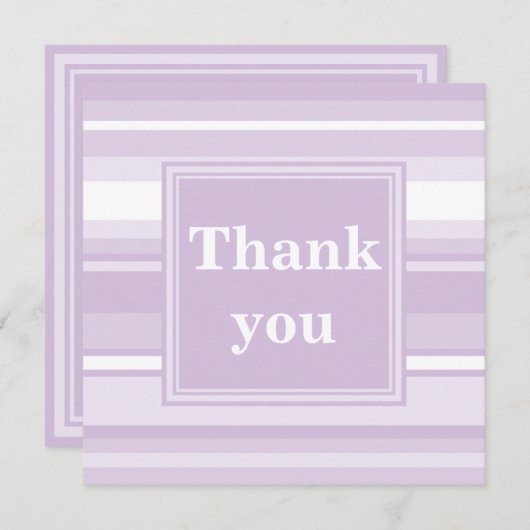 Thistle paarse bedankkaart (Voorkant / Achterkant)