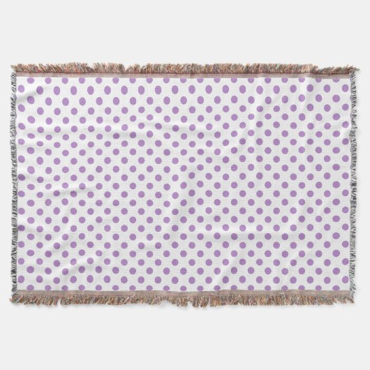Thistle Paarse poka Dots Circles Deken (Voorkant)