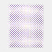 Thistle Paarse poka Dots Circles Fleece Deken (Voorkant)