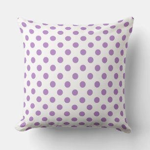 Thistle Paarse poka Dots Circles Kussen