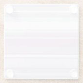 Thistle paarse strepen glazen onderzetter (Achterkant)