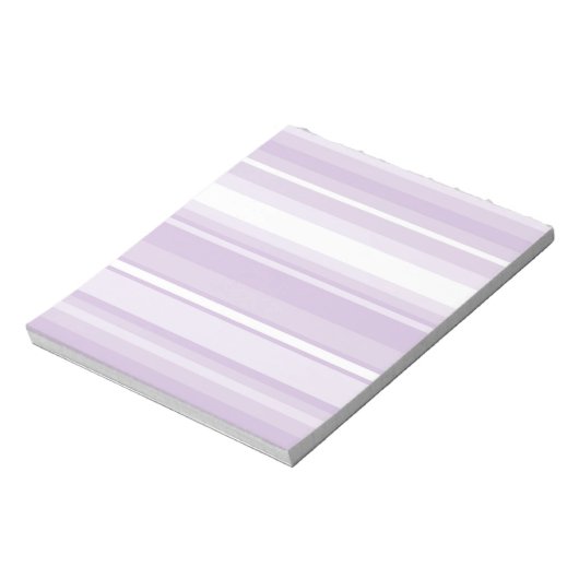 Thistle paarse strepen notitieblok (Linkerzijde)
