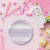 Thistle paarse strepen papieren bordje (Feest)