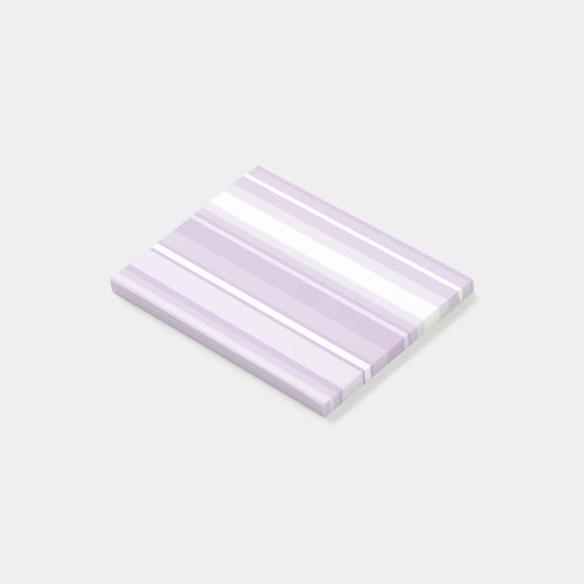 Thistle paarse strepen post-it® notes (Schuin)
