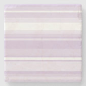 Thistle paarse strepen stenen onderzetter (Voorkant)