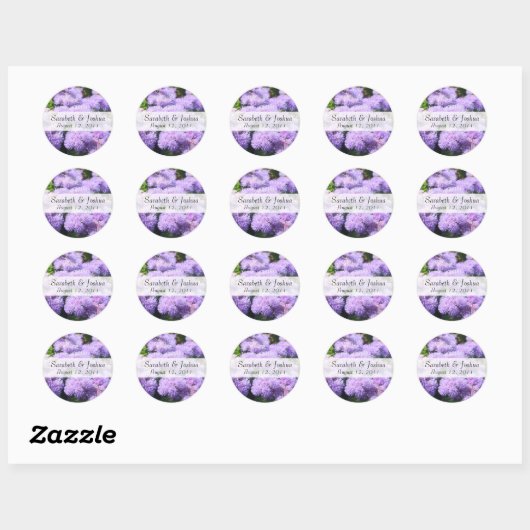 Thistle Save the Date Sticker (Vel)
