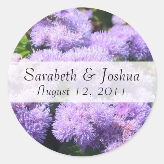 Thistle Save the Date Sticker (Voorkant)