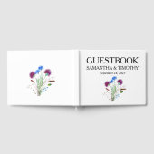 Thistle Schotse Waterverf Bloemen bruiloft Gastenboek (Volledig)