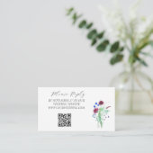 Thistle Schotse Waterverf Paarse bloemenbruiloft Informatiekaartje (Staand voorkant)