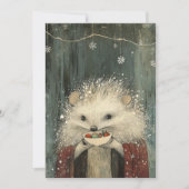 Thistle the Hedgehog | Woodland Whimsy  Feestdagenkaart (Voorkant)
