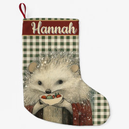 Thistle the Hedgehog | Woodland Whimsy  Kleine Kerstsok